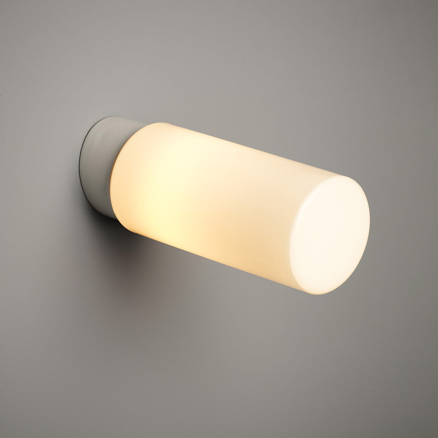 White Flask Flush Mount Light