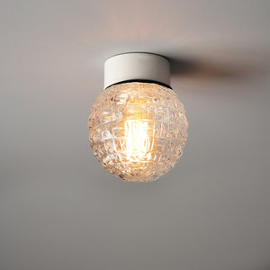 Crystal Globe Flush Mount Light