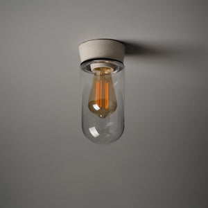 Test Tube Flush Mount Light - Clear Glass