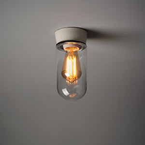 Test Tube Flush Mount Light - Clear Glass