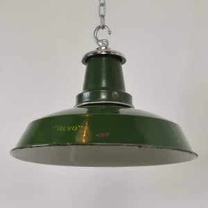Green enamelled Revo pendants