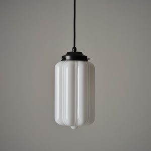 Opaline Glass Deco Pendant Light