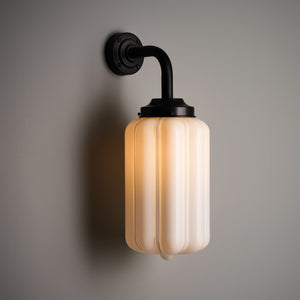 Opaline Glass Deco Wall Light