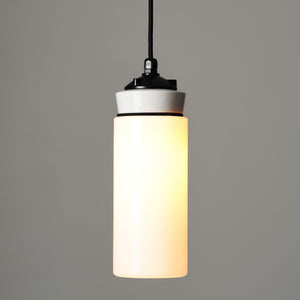 White Flask Pendant Light
