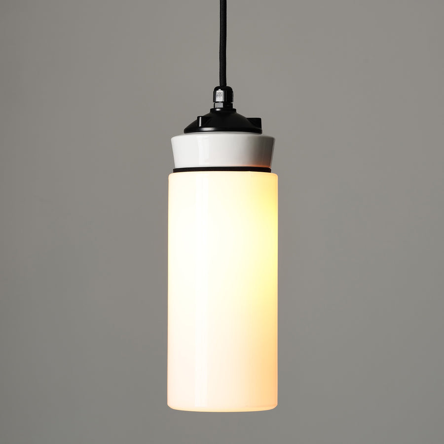 White Flask Pendant Light