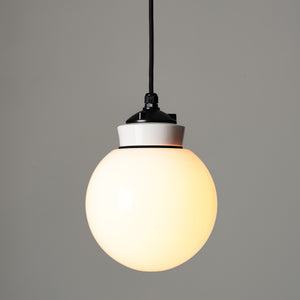 White Globe Pendant Light - 20cm