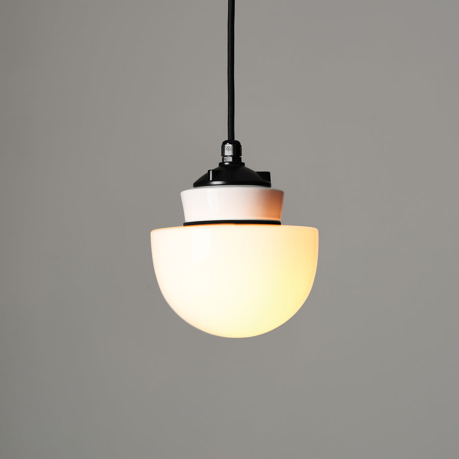 White Mushroom Pendant Light
