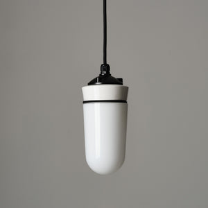Test Tube Pendant Light - White Glass