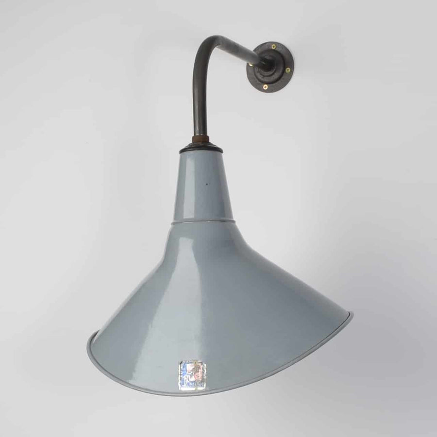 Elliptical grey wall lights