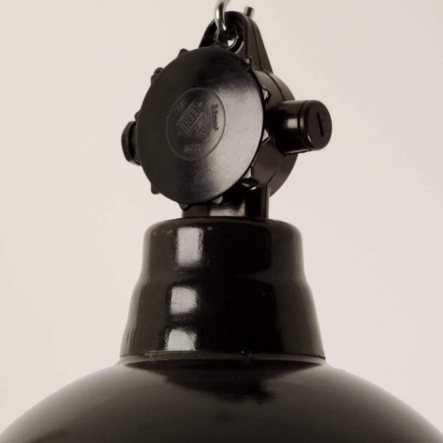 Smaller black Communist downlighters