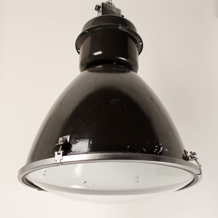 Large Czech lights with convex glass