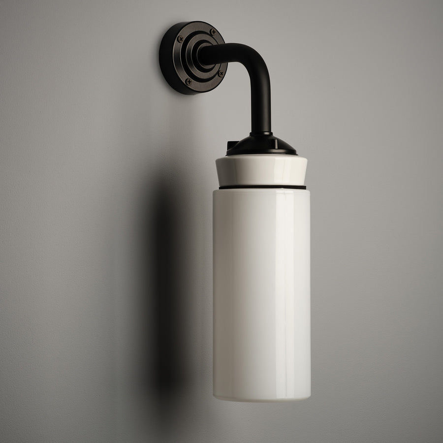 White Flask Wall Light
