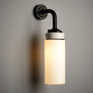 White Flask Wall Light