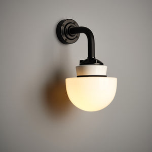 White Mushroom Wall Light