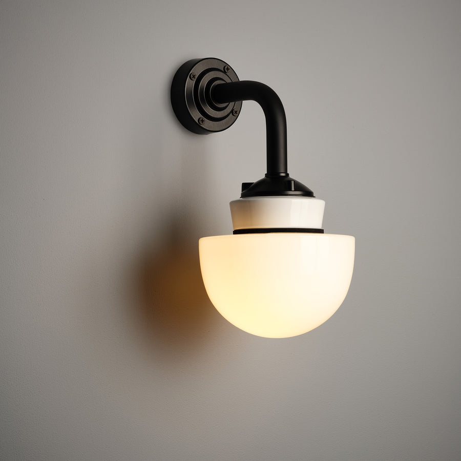 White Mushroom Wall Light