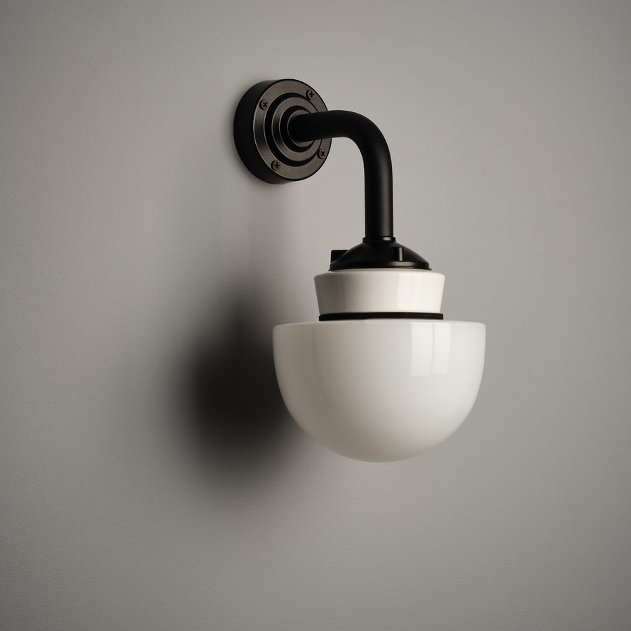 White Mushroom Wall Light