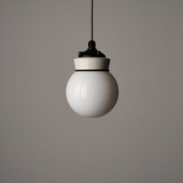 White Globe Pendant Light - 16cm