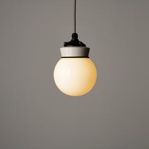 White Globe Pendant Light - 16cm