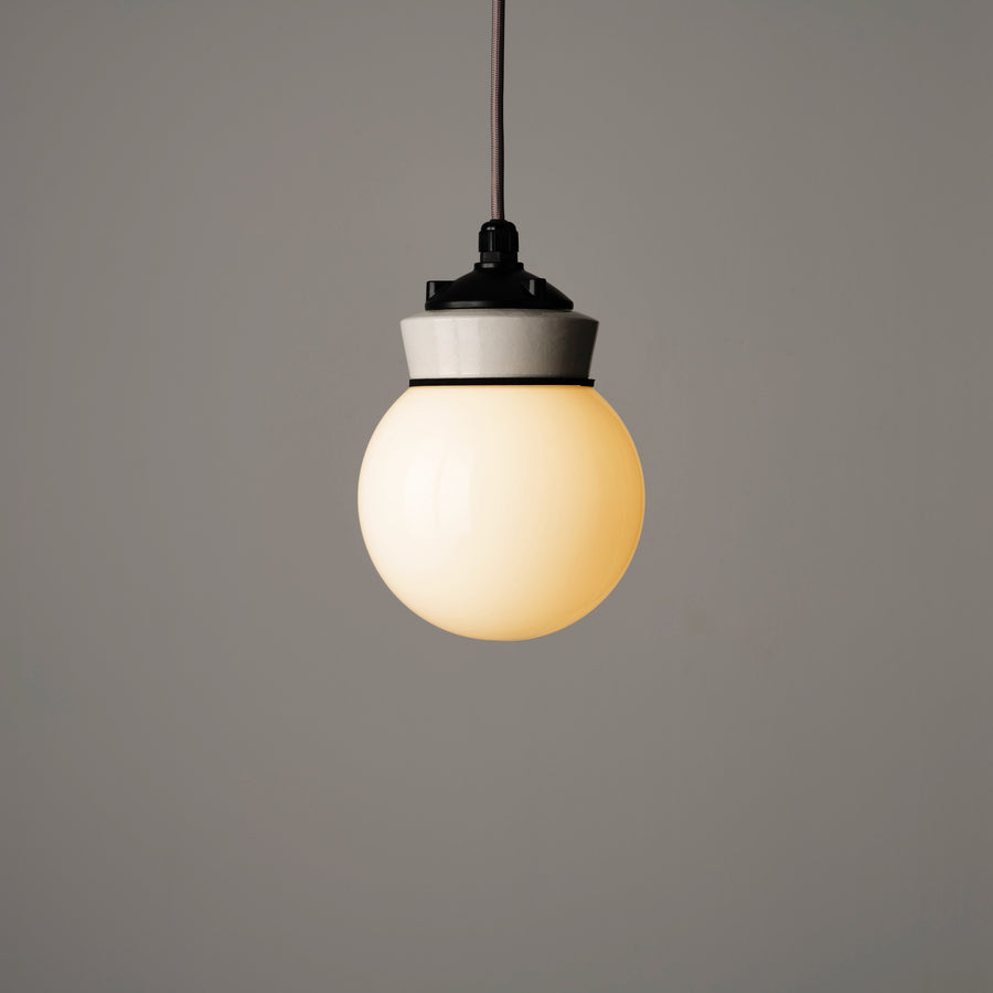 White Globe Pendant Light - 16cm