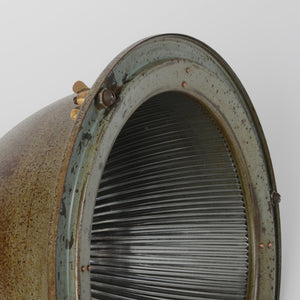 Antique Holophane Pendant Light -Deep Dome-