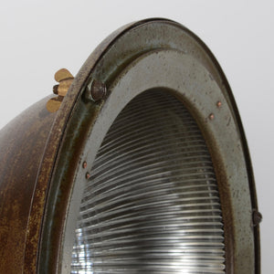 Antique Holophane Pendant Light -Shallow Dome-