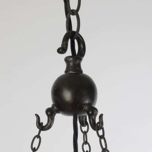 Antique Holophane Chandelier