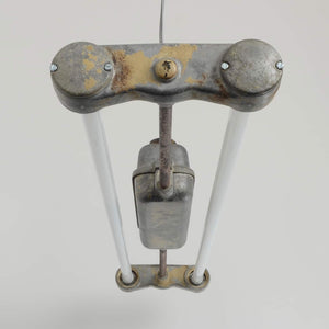Early East German Fluorecent Pendants