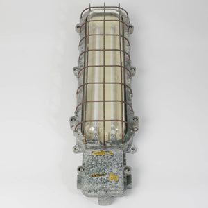 East German fluorescent wall lights - Original mottled dark Grey -