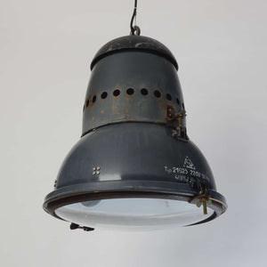 Hungarian Pendant Light With Convex Glass