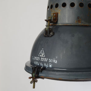 Hungarian Pendant Light With Convex Glass