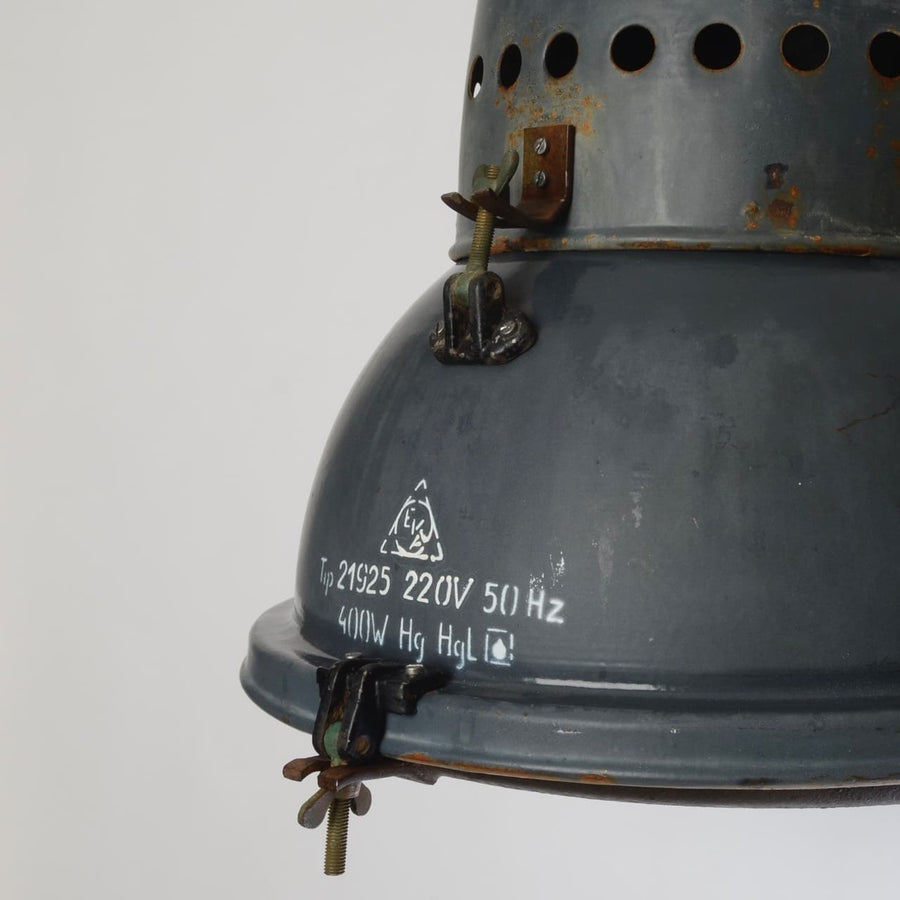 Hungarian Pendant Light With Convex Glass