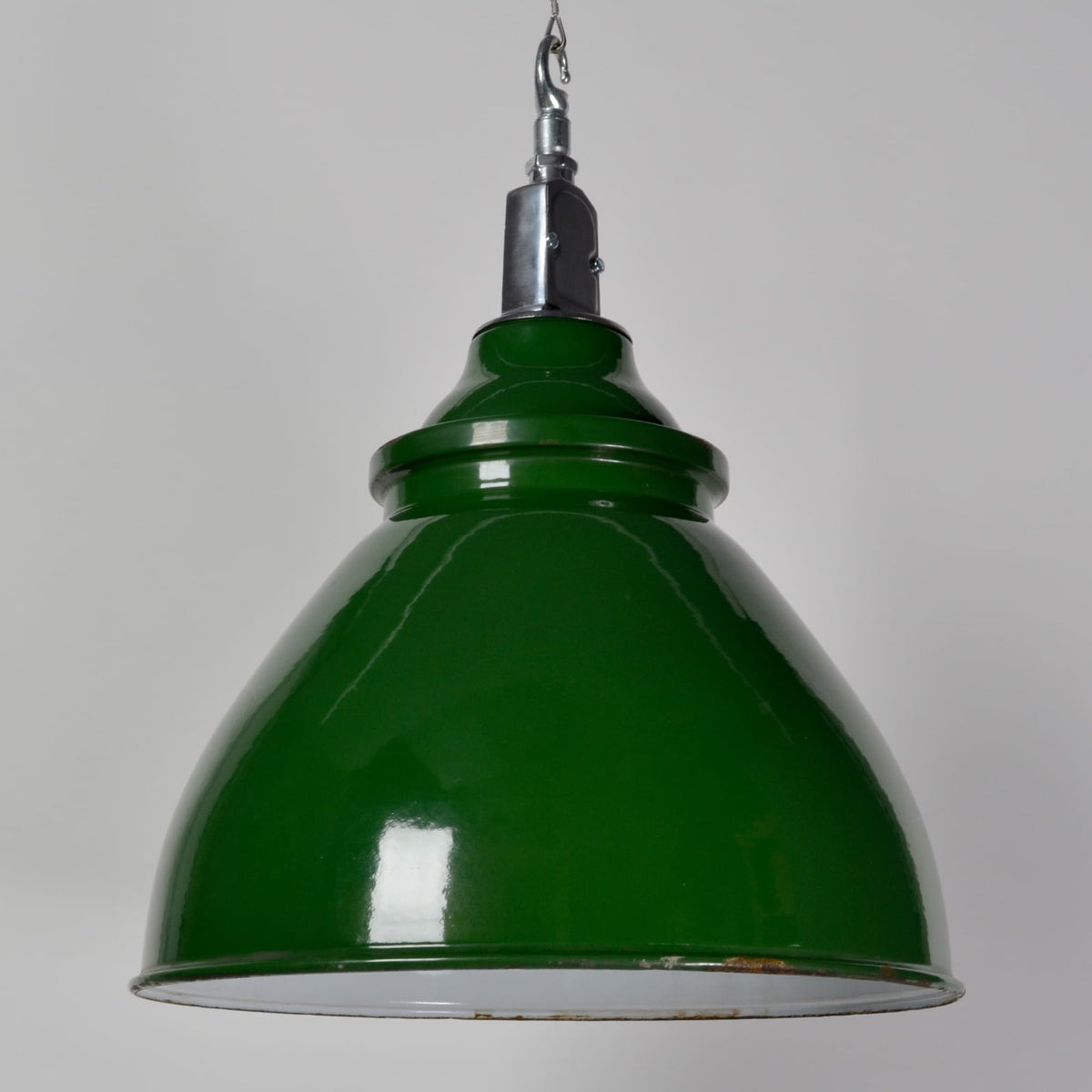 English domed green downlighters