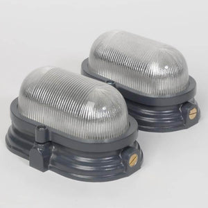 Classic Prismatic Bulkhead Light -Grey-