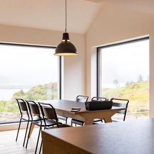 Dunlop Pendant Light - Matt Black Enamel