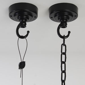 Conical Caged Pendant Light -Original Finish-
