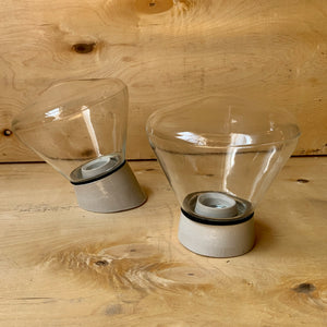 Clear Cone Flush Mount Light