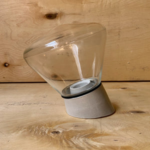 Clear Cone Flush Mount Light
