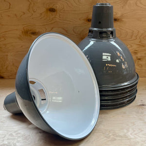 Dunlop Pendant Light -Grey Enamel- Seconds