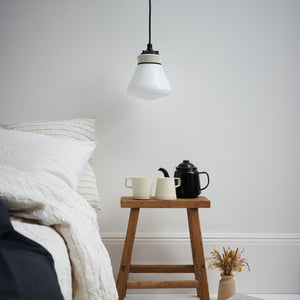 White Cone Pendant Light