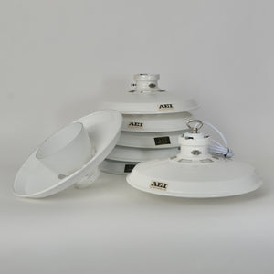 Industrial AEI Pendants With Opaline Glass