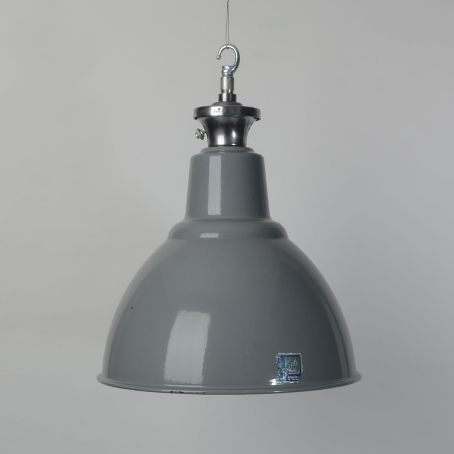 Vintage Benjamin 'Crysteel' Pendant Lights