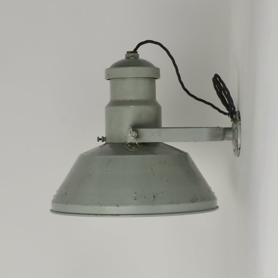 Vintage Industrial Holophane Wall Lights