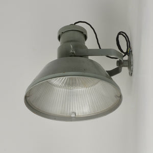 Vintage Industrial Holophane Wall Lights
