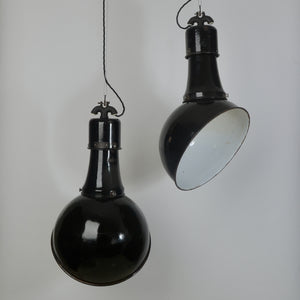 Pair of 1920's Angled Kandem Pendants