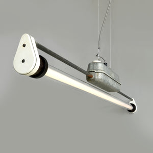 VEB Leuchtenbau Pendant Light with Bakelite ends