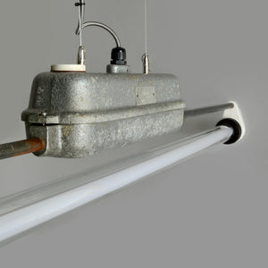 VEB Leuchtenbau Pendant Light with Bakelite ends