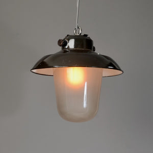 Vintage Shaded Glass Pendant MK II