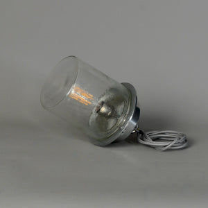 Vintage Bubble Glass Flask Pendant