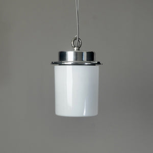 Vintage Opaline Glass Flask Pendant